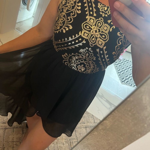 Festive dress with sequins like new, size M, black