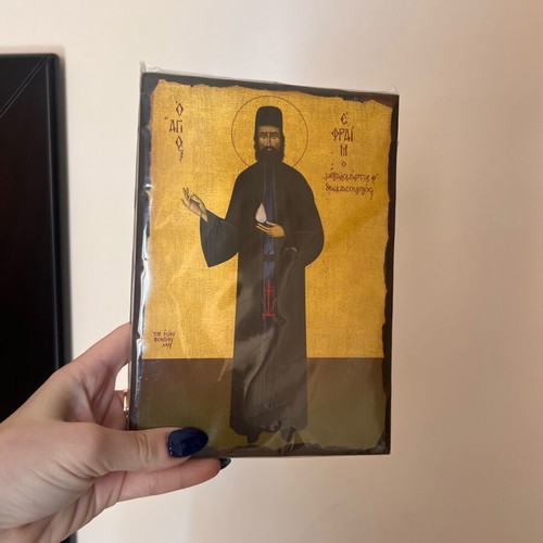 Saint Ephraim icon new with plastic wrap