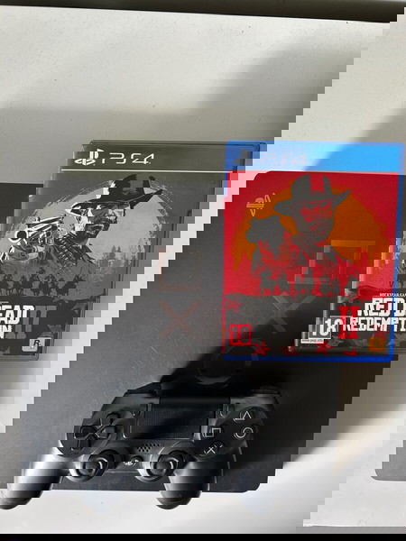 Πωλείται PS4 Slim 1TB Limited Edition Days of Play  2019  - Black Steel + το RDR 2