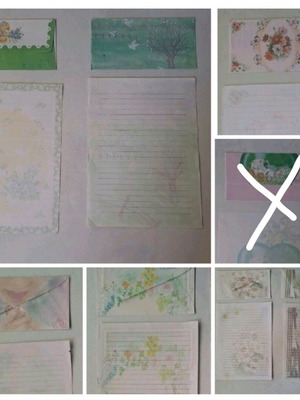 Romantic stationery used, collectible scented writing paper