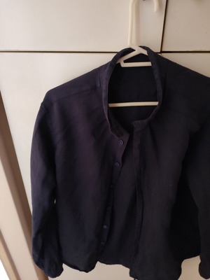 Men's linen shirt dark blue size XL like new