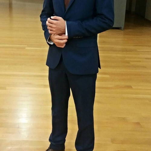 Ανδρικό κοστούμι Guy Laroche σαν καινούργιο, σκούρο μπλε, μάλλινο, μέγεθος 46/40