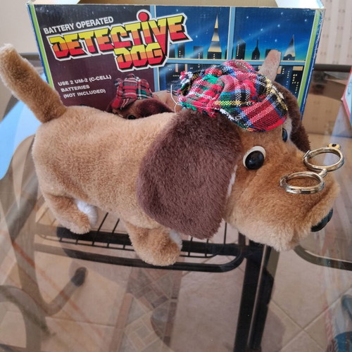 Detective Dog plush toy in original box