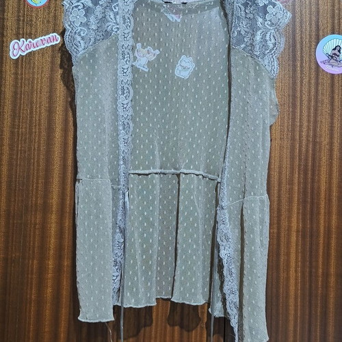 Lace Top beige size M used, like new