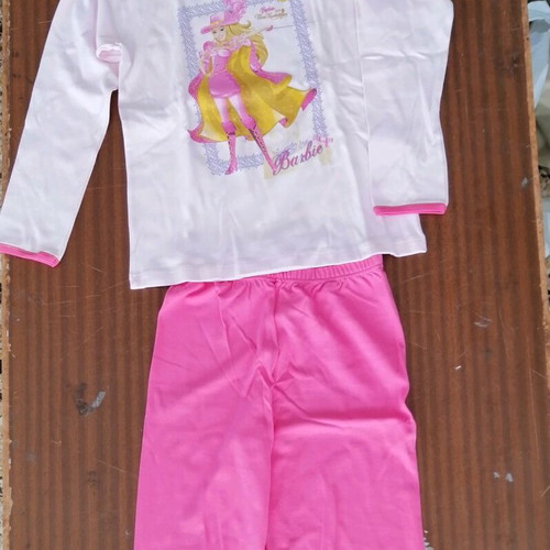 Minerva kids pajama new, size 10, Barbie design, height 140-150, pink