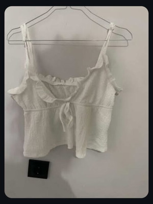 Crop top Shine white size M like new
