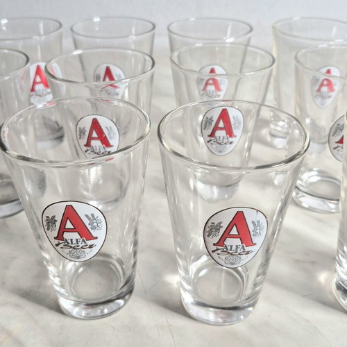 Alfa Beer glass set, 250 ml, new