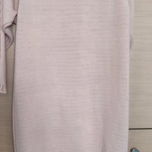 Long knitted cardigan pink like new