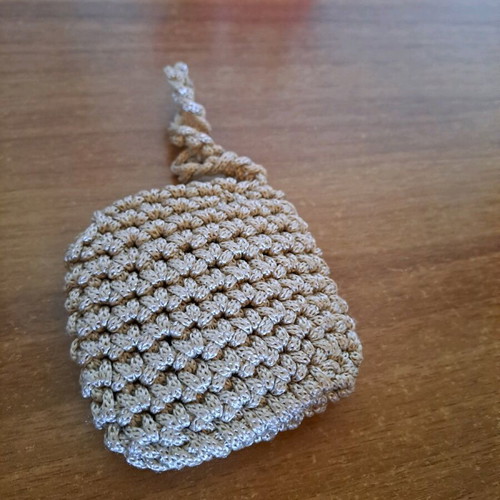 Small knitted wallet used
