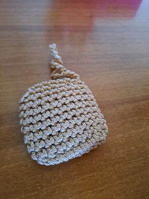 Small knitted wallet used