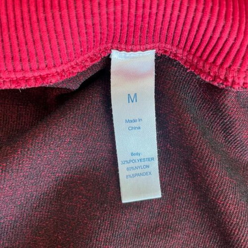 Athletic jacket red like new, size M
