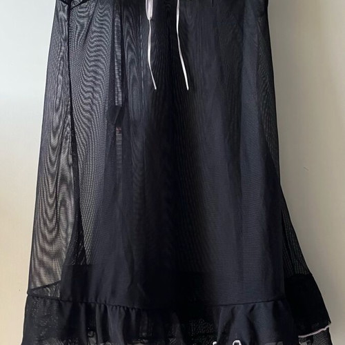 DiLei underwear see-through nightdress black M new