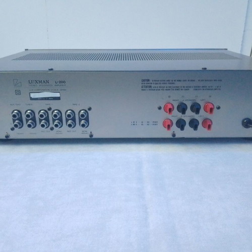 inquire about availability 80s Vintage LUXMAN L200 | Quality HiFi Amplifier | 80s' Made in Japan |
