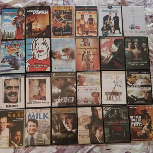 DVD set of 250 movies like new, various genres