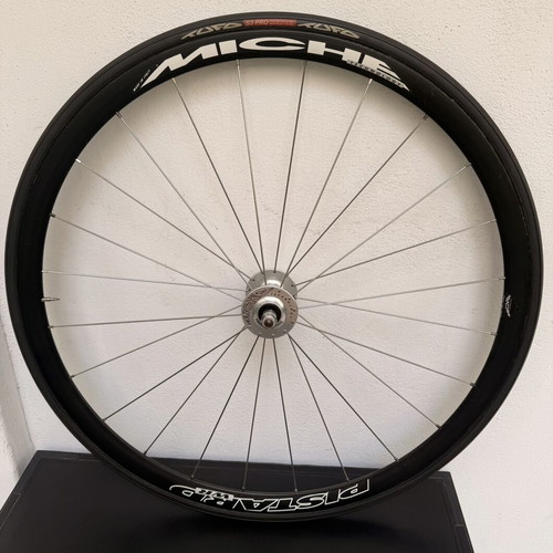 Miche Pistard 28” front wheel with new tubular tire