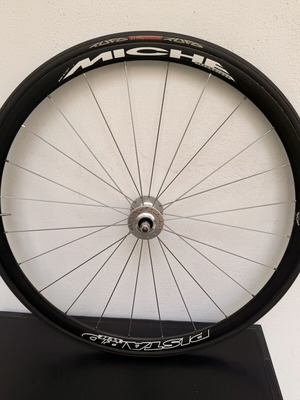 Miche Pistard 28” front wheel with new tubular tire