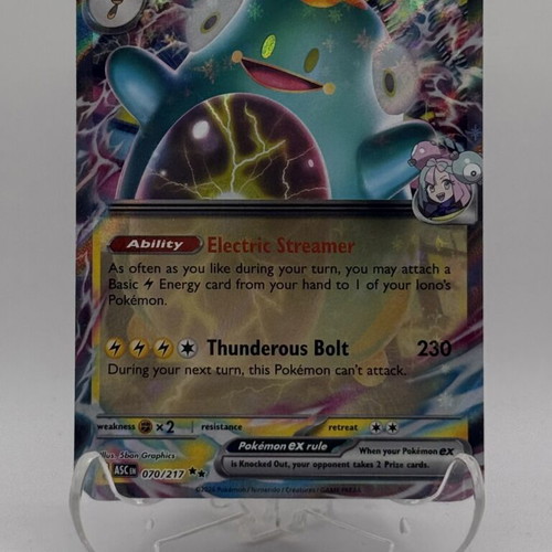 Iono's Bellibolt ex card like new, Ascended Heroes 070/217