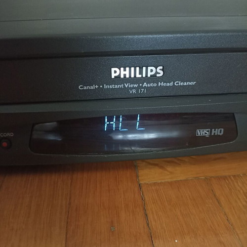 Philips VR171/16 video cassette recorder, used