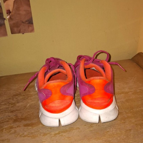 Nike running shoes used, size 37, pink multicolor