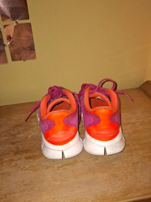 Nike running shoes used, size 37, pink multicolor