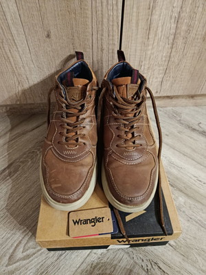 Wrangler Discovery Mid men's leather boots, brown