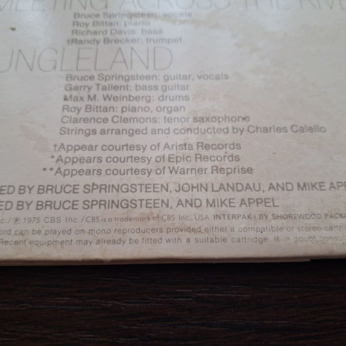 Bruce Springsteen Born to Run vinyl LP like new, rock