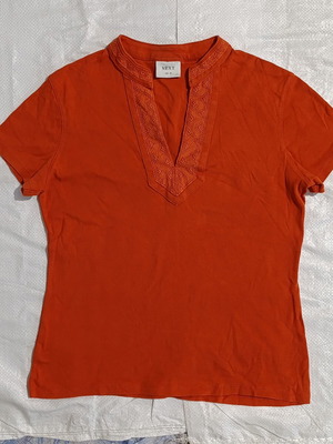Next short sleeve blouse like new, orange, XXL