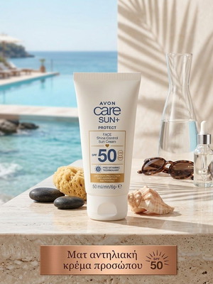 Avon Care Sun+ Protect Face Shine Control Matte Sunscreen SPF 50 50ml