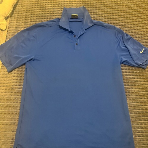 Nike Dry fit golf shirt used, size Large, blue