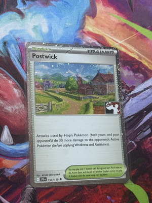 Postwick Stadium Cosmos Holo Trainer card near mint