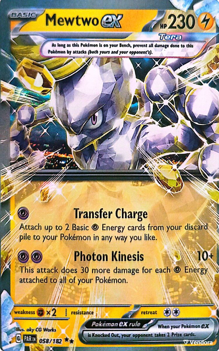 Mewtwo ex Pokmon Tera authentic card -  11,00 - Vendora.cy