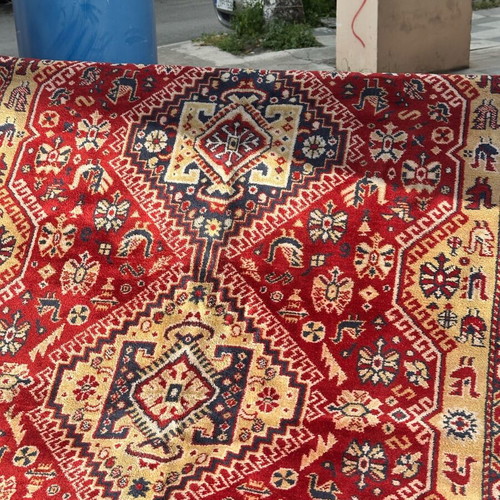 Handmade Turkish Wool Rug used 260x160 cm vintage oriental