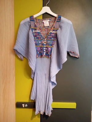 Paul&Joe silk women's dress size S used, turquoise