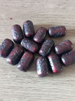 Acrylic Barrel Beads 20mm Pack of 13 New