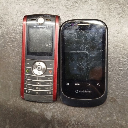 Vodafone 858 and Motorola W208 phones used, no chargers