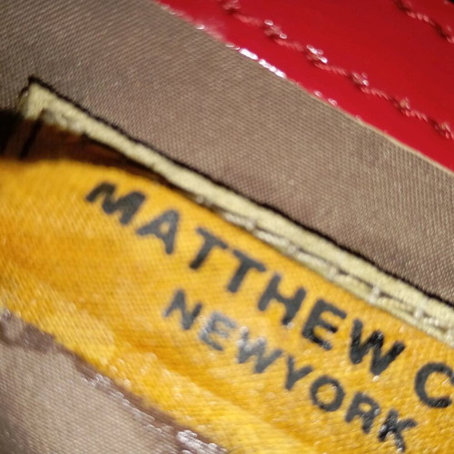 Mathew Cox red handbag like new