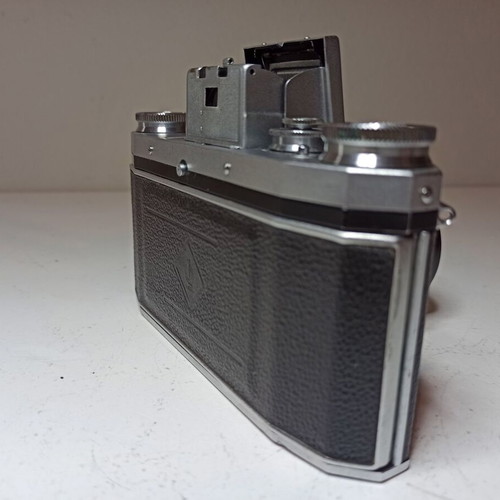 Vintage Film Camera Practica FX used without lens with TLR-style viewfinder