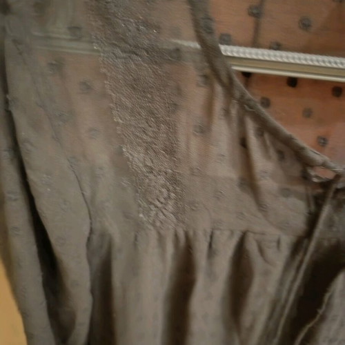 Vila blouse with lace new, size M, black