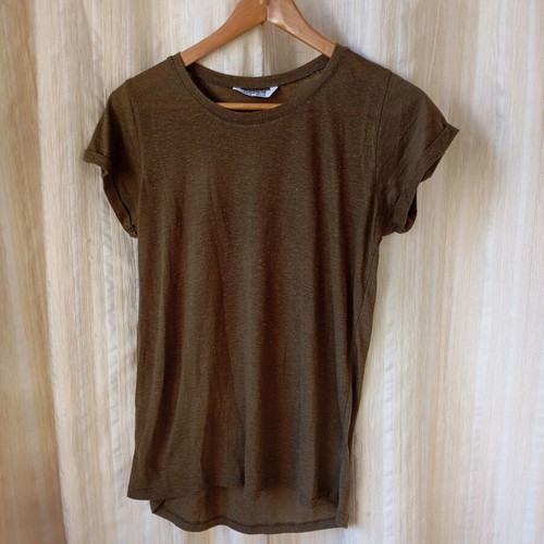 Khaki blouse Pull & Bear like new, airy, size M