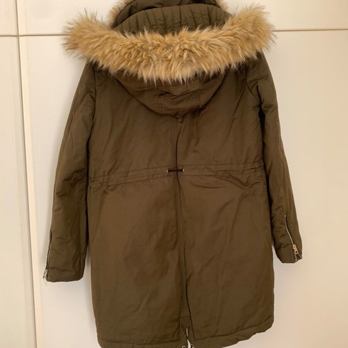 Zara coat used, brown and beige, size S