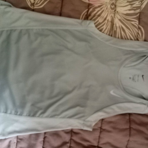 Nike gray running tank top used, size S