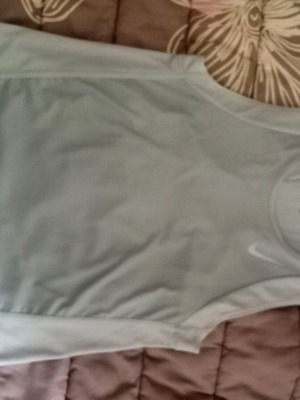 Nike gray running tank top used, size S