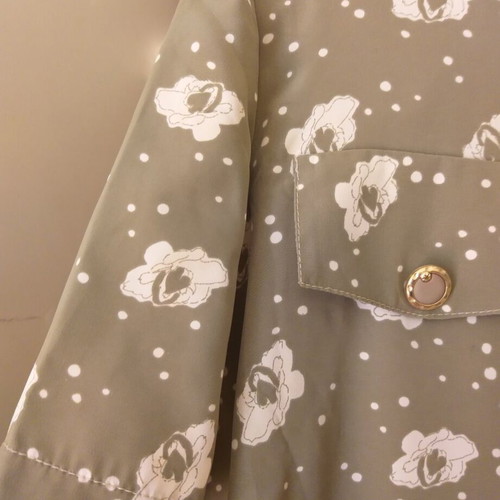 Vintage dress amazing 90s silk gray like new