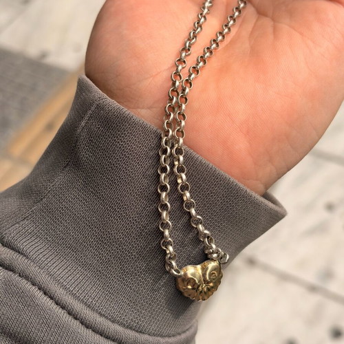 Silver 925 necklace chain used, length 43cm