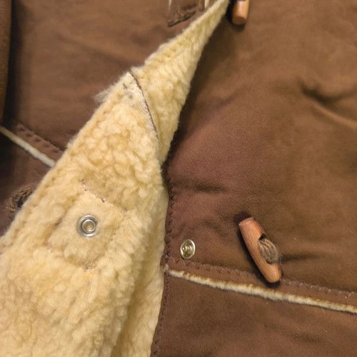 Children's Montgomery coat with sheep fur lining 18-24 months new