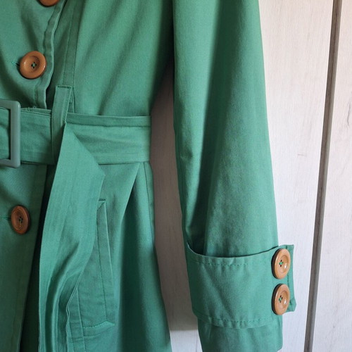 Trench coat size S/M, green
