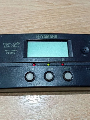 Yamaha YT-240 tuner used for violin, cello, viola, bass