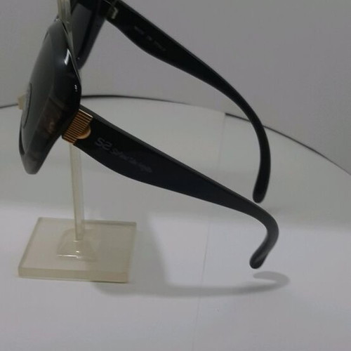 Solmar sunglasses like new, black frame with brown details, tinted crystal