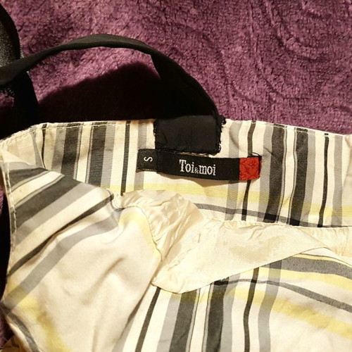 Toi&Moi luxury dress, size S fitting like M, black and white