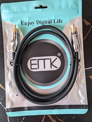 Subwoofer 3m Digital Coaxial Audio Cable RCA to RCA, 24K Gold-Plated